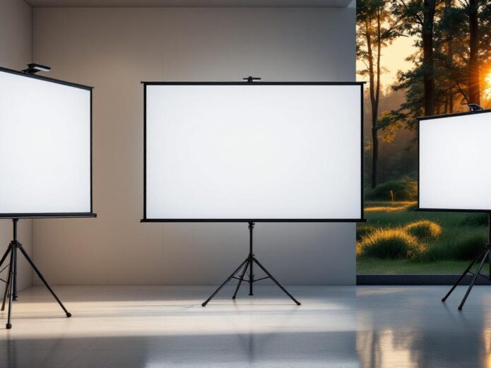 découvrez pourquoi les écrans de projection sur trépied sont parfaits pour des présentations professionnelles et mobiles, alliant praticité et qualité d'image.