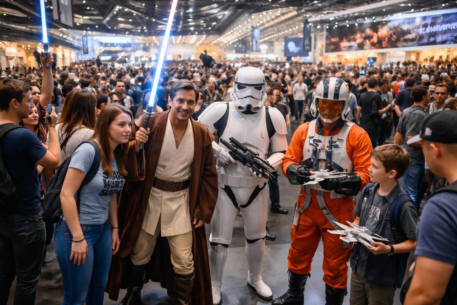 rencontrez vos héros préférés de star wars en personne lors de la prochaine convention, vivez une expérience inoubliable remplie de rencontres, d'animations et de surprises galactiques.