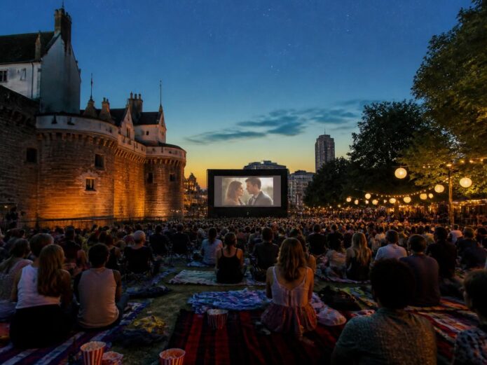 profitez des soirées d'été à nantes avec le meilleur du cinéma en plein air : films incontournables, ambiance conviviale et moments magiques sous les étoiles.