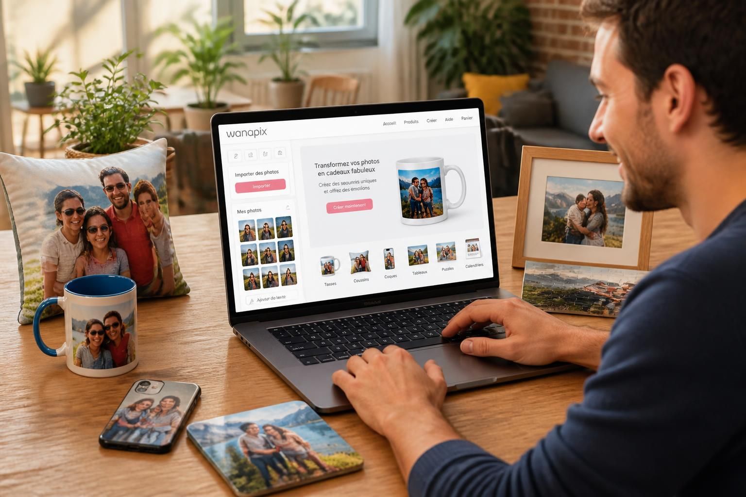 découvrez wanapix, l'application en ligne innovante qui transforme facilement vos photos en cadeaux personnalisés et uniques, parfaits pour toutes les occasions.
