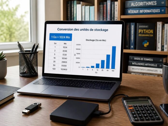 découvrez comment convertir rapidement des gigaoctets (go) en mégaoctets (mo) avec des méthodes simples et efficaces. maîtrisez facilement ces conversions essentielles pour mieux gérer vos données.
