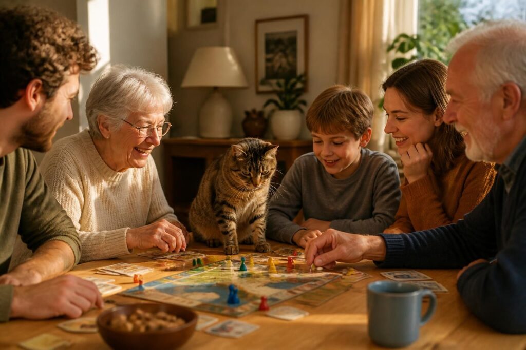 découvrez comment partager des moments de convivialité autour des jeux de société avec votre chat, et renforcer les liens entre amis et famille autour d'une table.